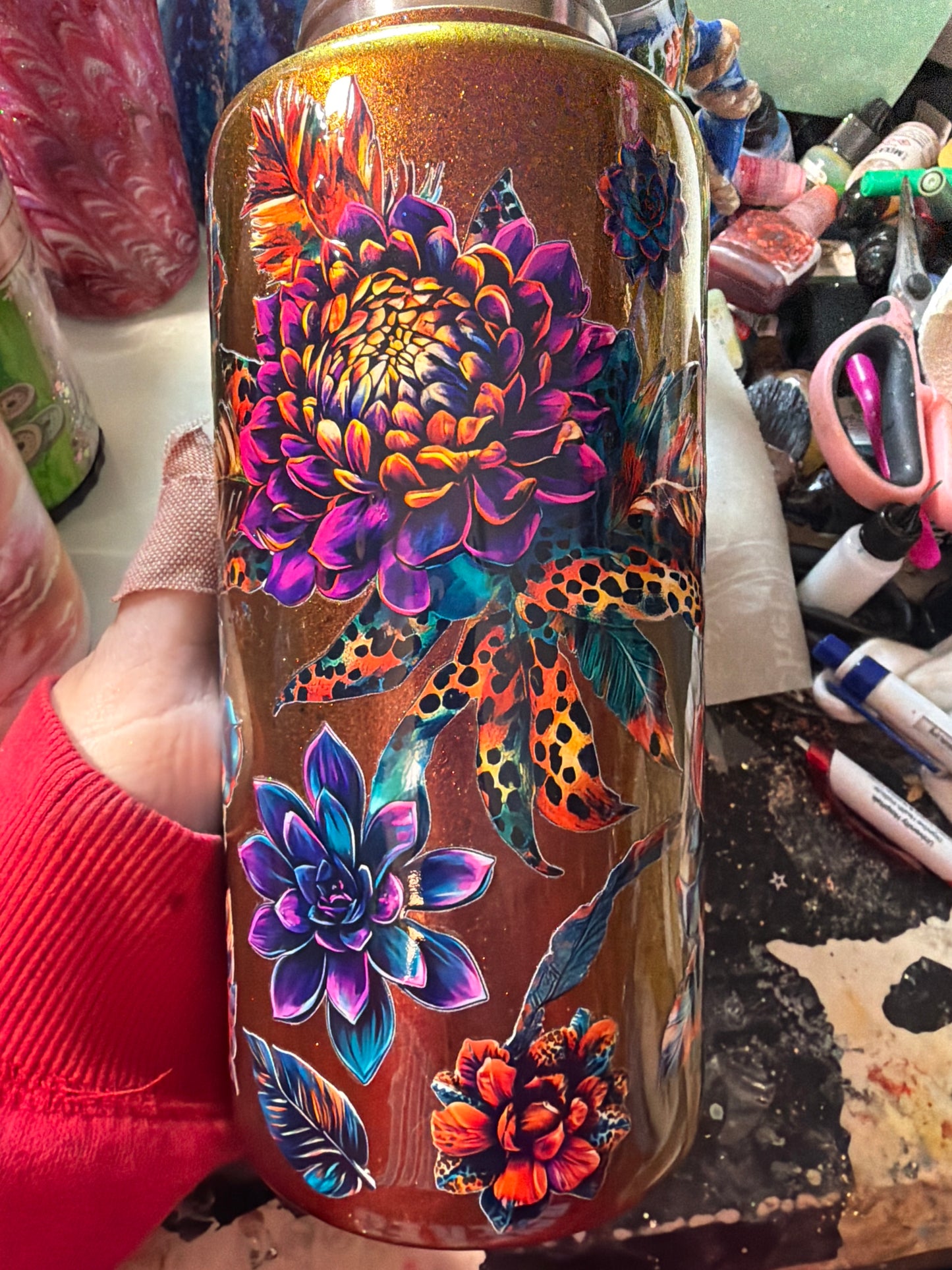 Tropical flowers 32 oz