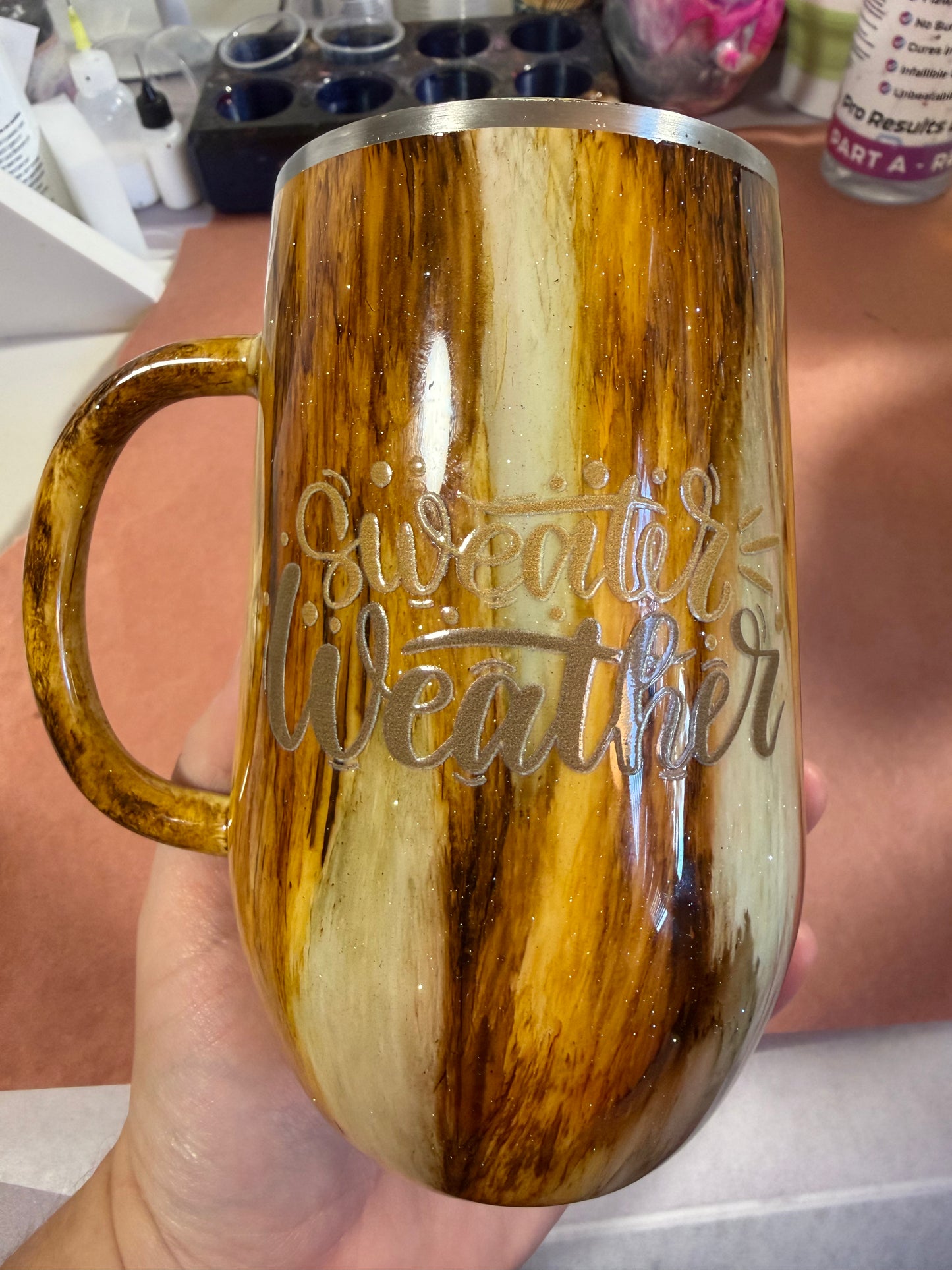 Cozy pumpkin patch owl 16oz mug