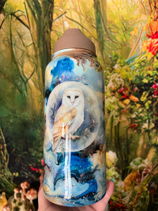 Snowy owl 32oz sport bottle