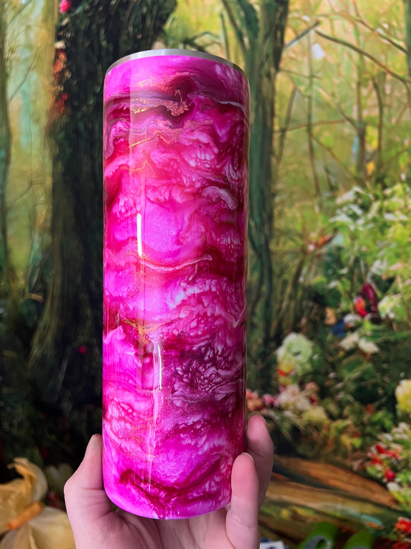 Pretty in pink 20oz skinny