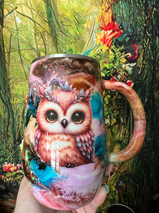 Cozy owl 16 oz mug