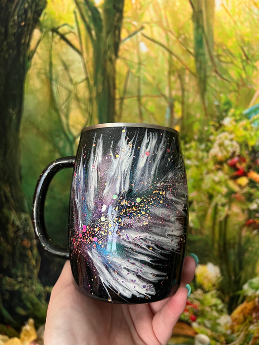 Feathering around 14oz mug