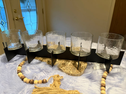 Custom 5 tier centerpiece candle holder