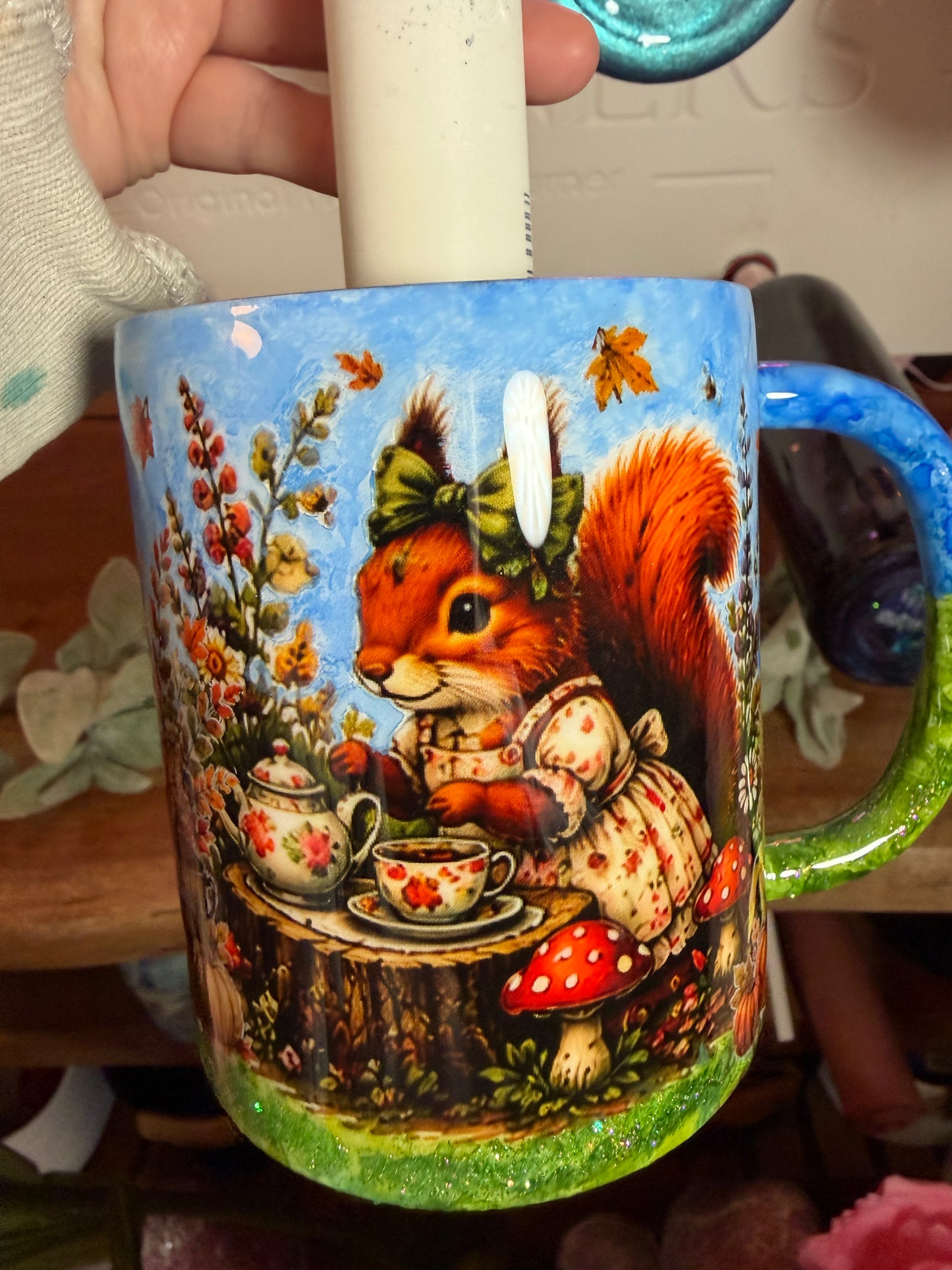 Fall Tea Time 12 oz mug