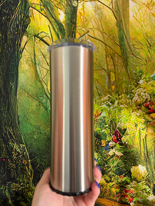 Custom 20oz skinny straight strawbler